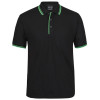 Classic Contrast Polo Black Green